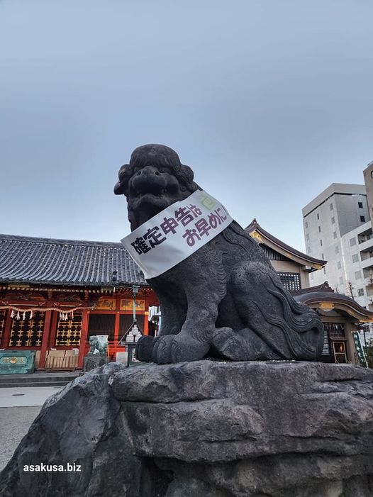 浅草神社の狛犬